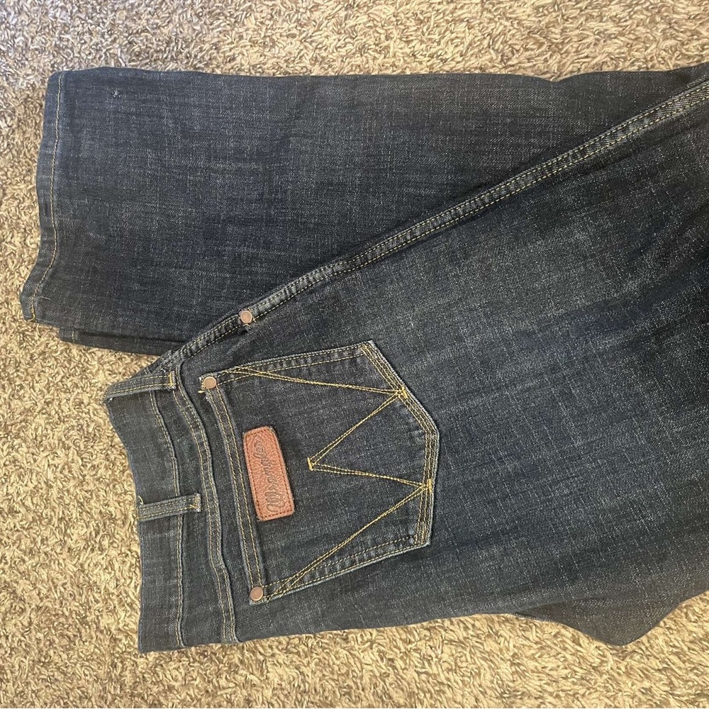Wrangler Dark Blue Bootcut Jeans
